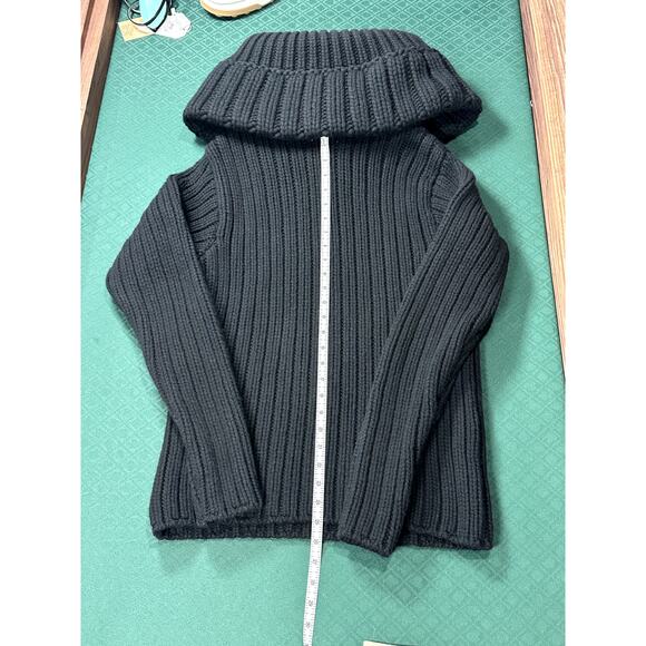 Alexander McQueen Black Cowl Neck Sweater Size XL NWT - Picture 3 of 9